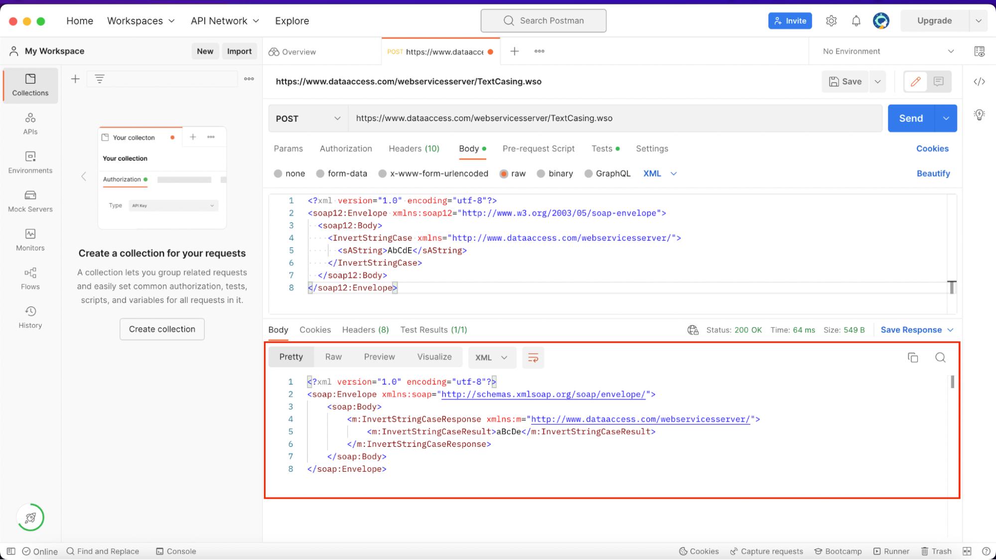 Curl Command To Test Soap Web Service